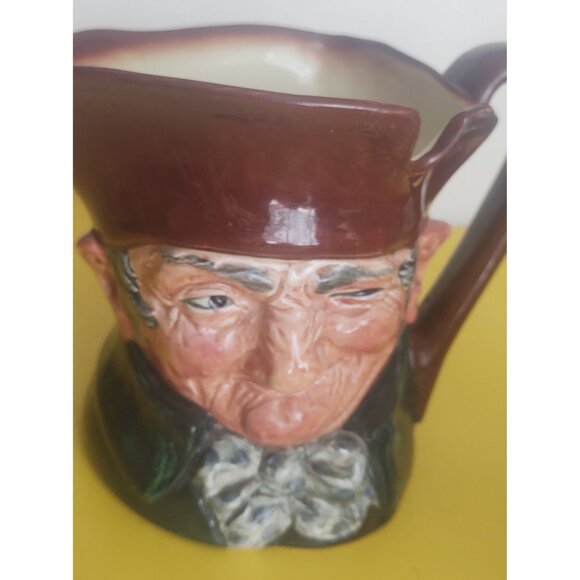 Rare Antique Large Old Charlie Toby Jug Royal Doulton 5 3/4" x 8" - Picture 7 of 11